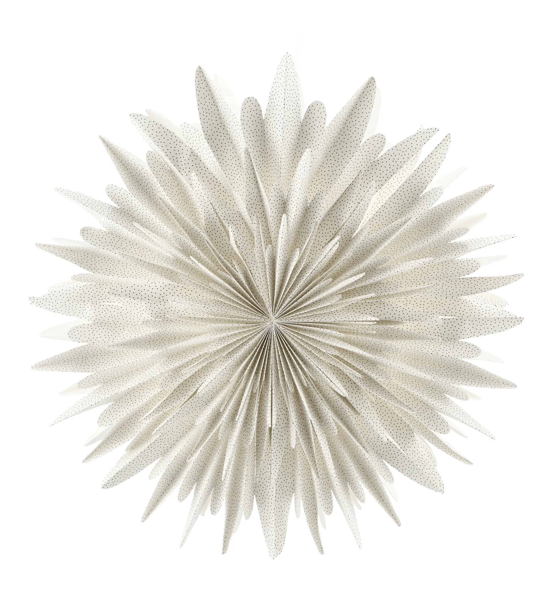 Estrella de Adviento Luna blanco con puntos, Ø80 cm Scandi Living
