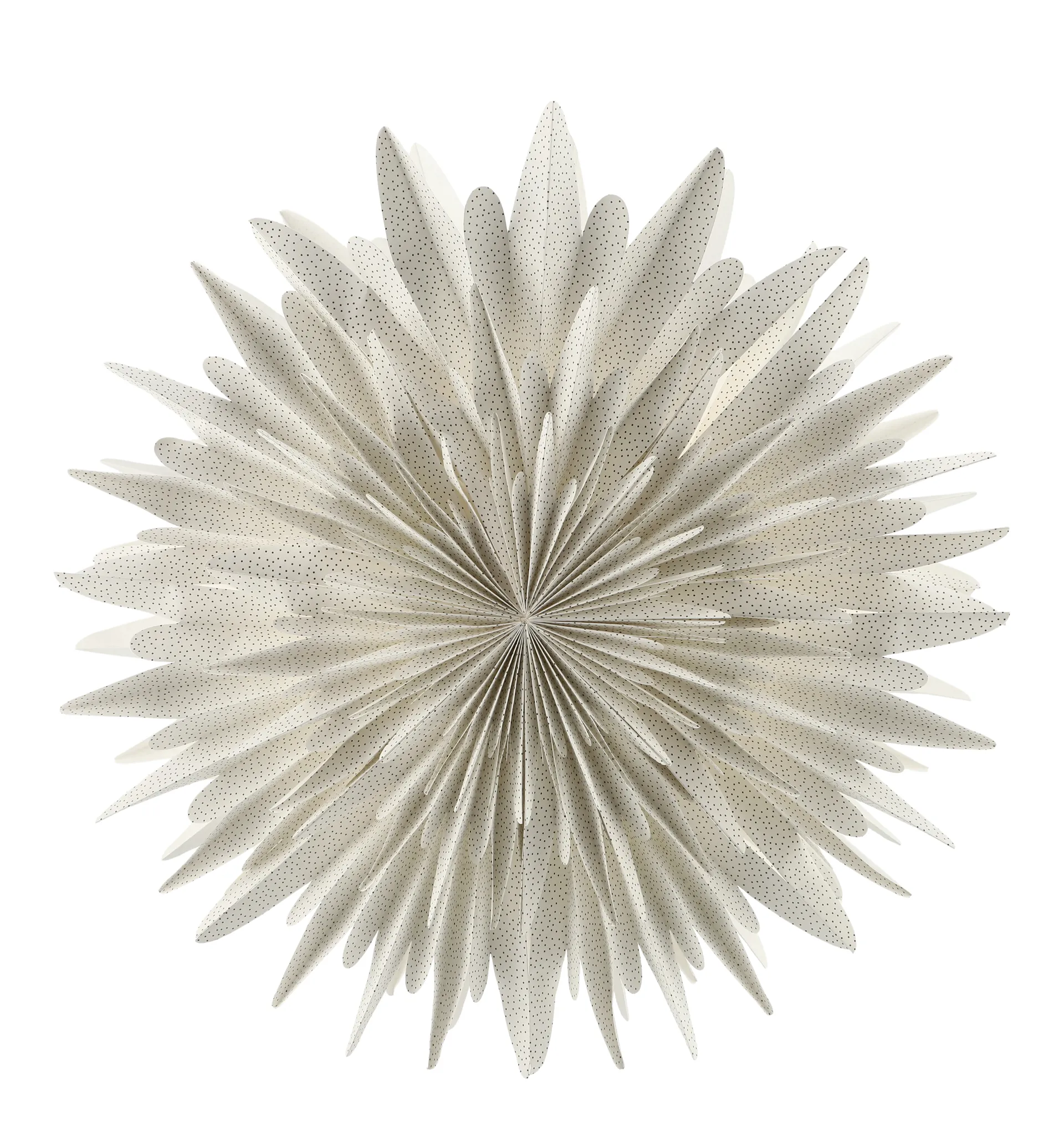 Estrella de Adviento Luna blanco con puntos, Ø80 cm Scandi Living