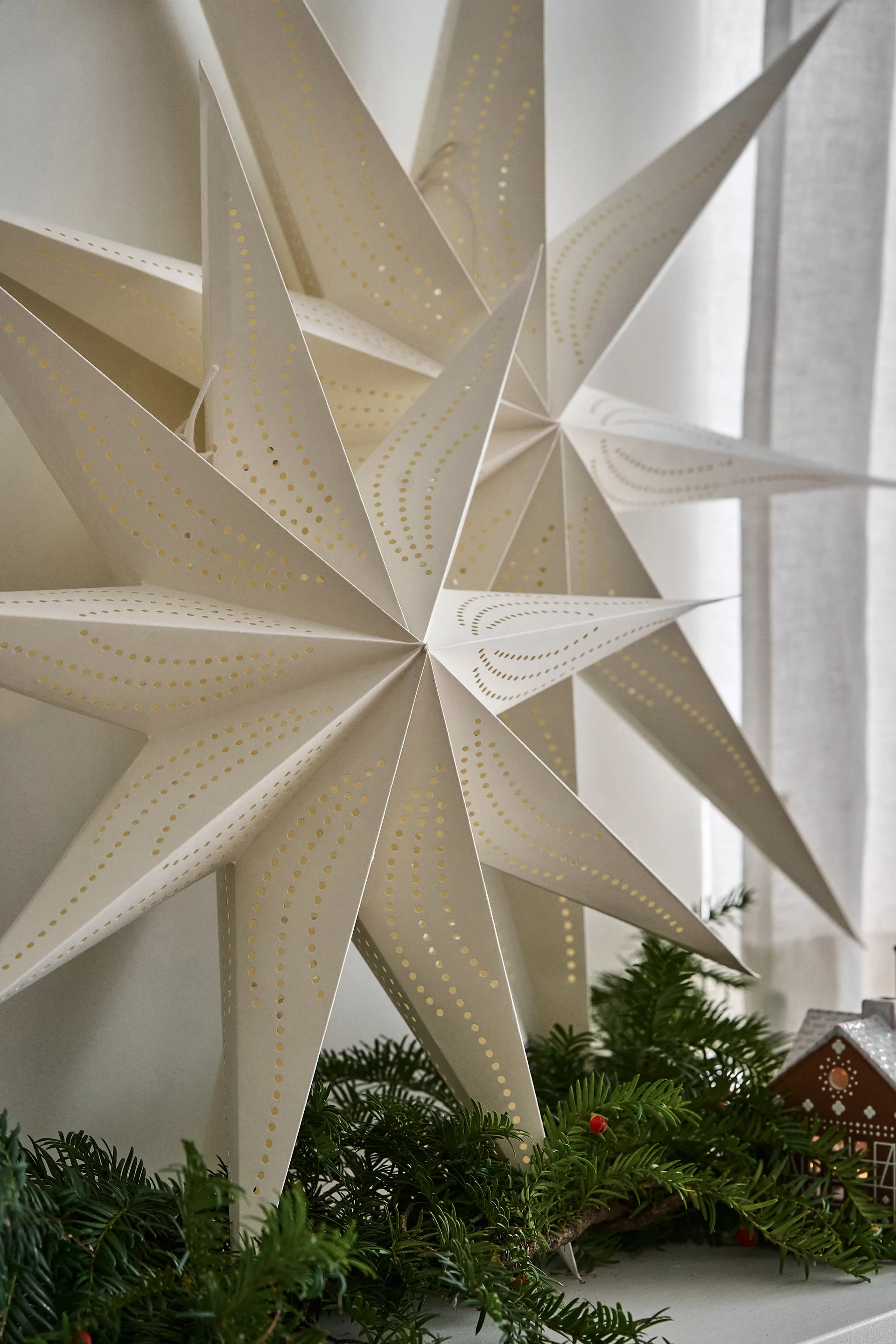 Estrella de Adviento Veil Ø90 cm paquete de 2,  Scandi Living
