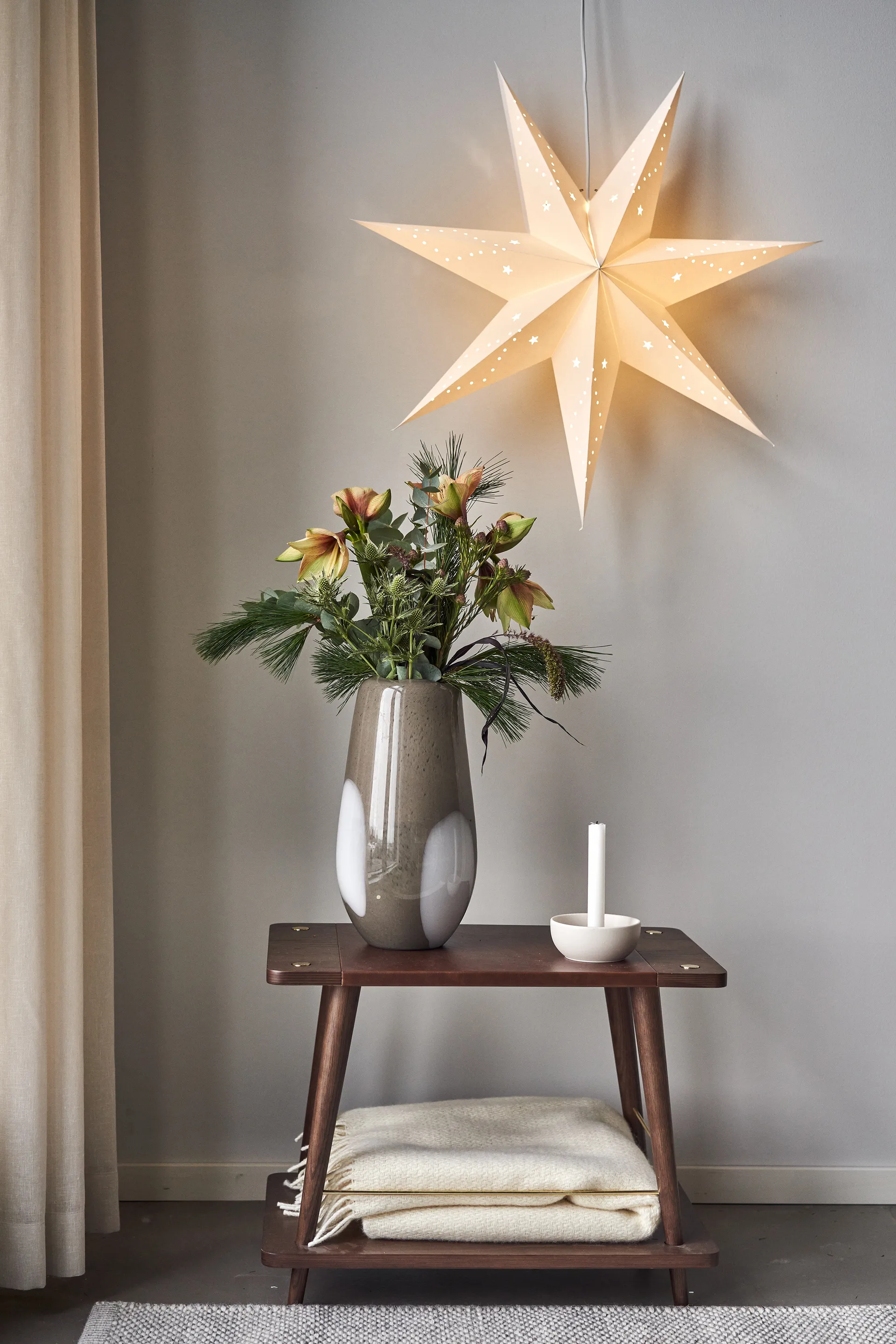 Estrella de navidad Eve 75 cm, blanco Scandi Living