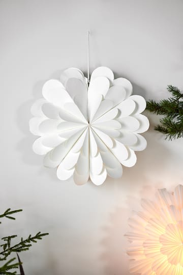 Estrella de navidad Lucia 45 cm - blanco - Scandi Living