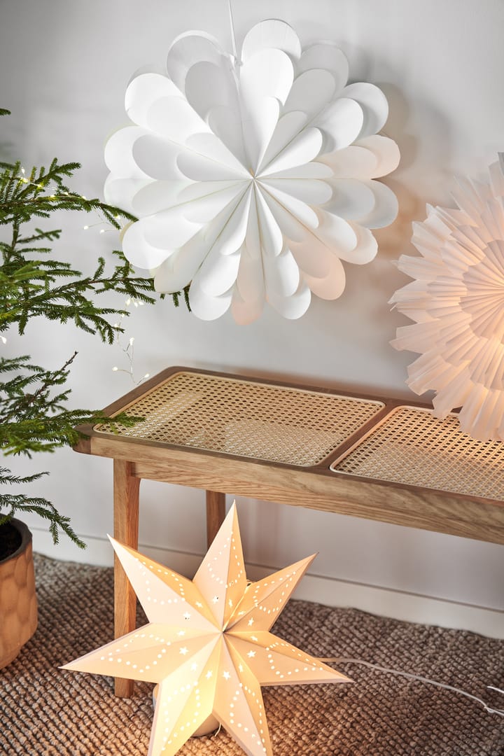 Estrella de navidad Lucia 45 cm, blanco Scandi Living