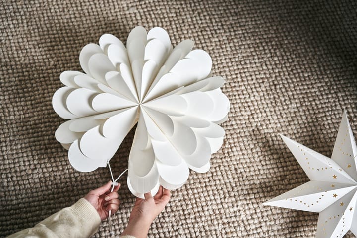 Estrella de navidad Lucia 45 cm, blanco Scandi Living