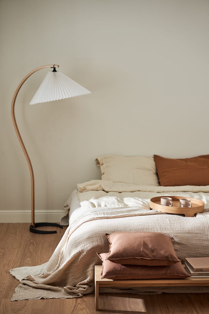 Funda de cojín Calm lino 50x50 cm, Almond Brown Scandi Living