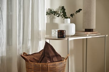 Funda de cojín Calm lino 50x50 cm - Chocolate Brown - Scandi Living