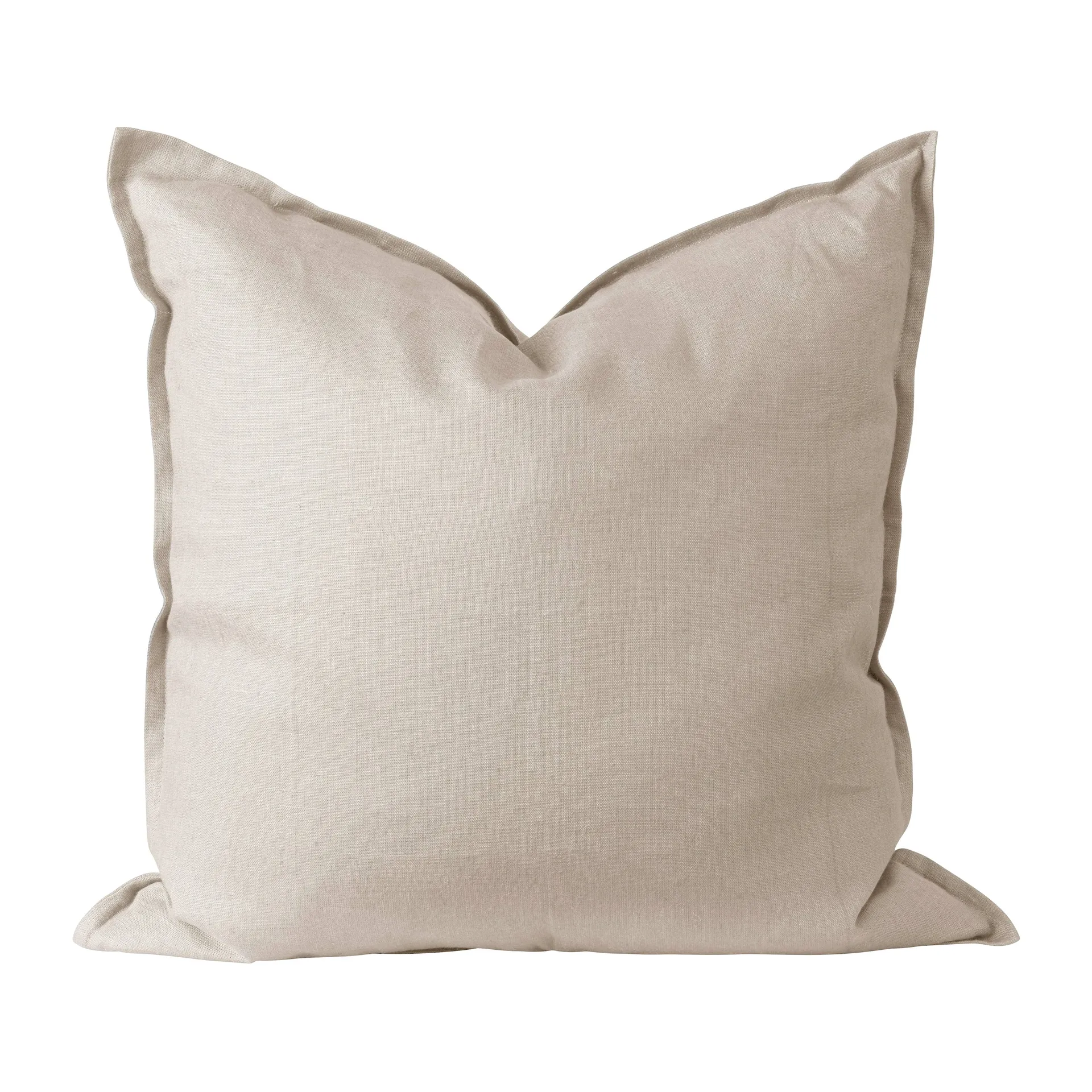 Funda de cojín Calm lino 50x50 cm, Greige Scandi Living