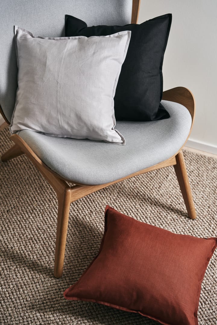 Funda de cojín Calm lino 50x50 cm, Icy Grey Scandi Living
