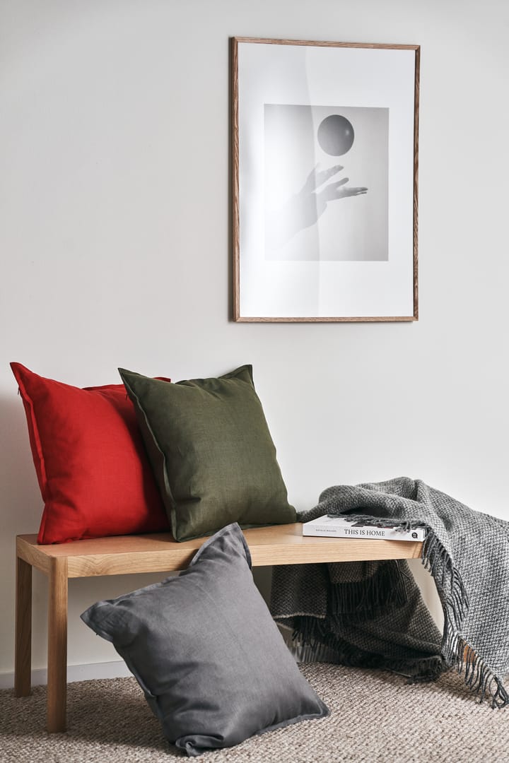 Funda de cojín Calm lino 50x50 cm, Red Scandi Living