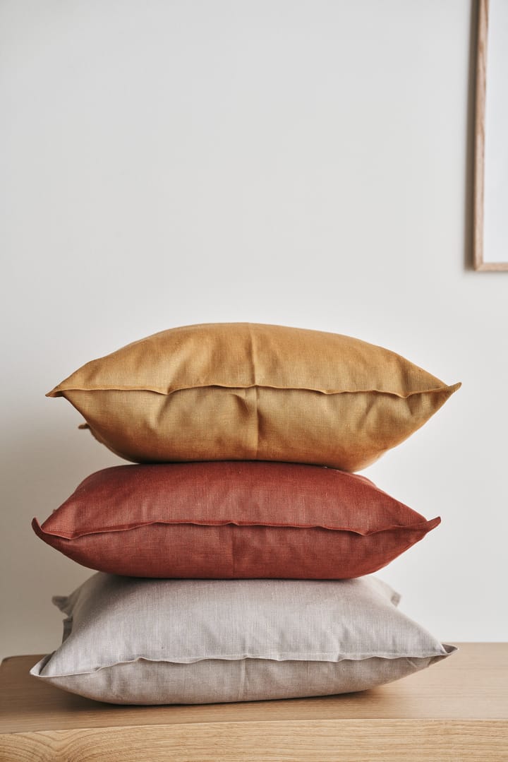Funda de cojín Calm lino 50x50 cm, Rust Scandi Living