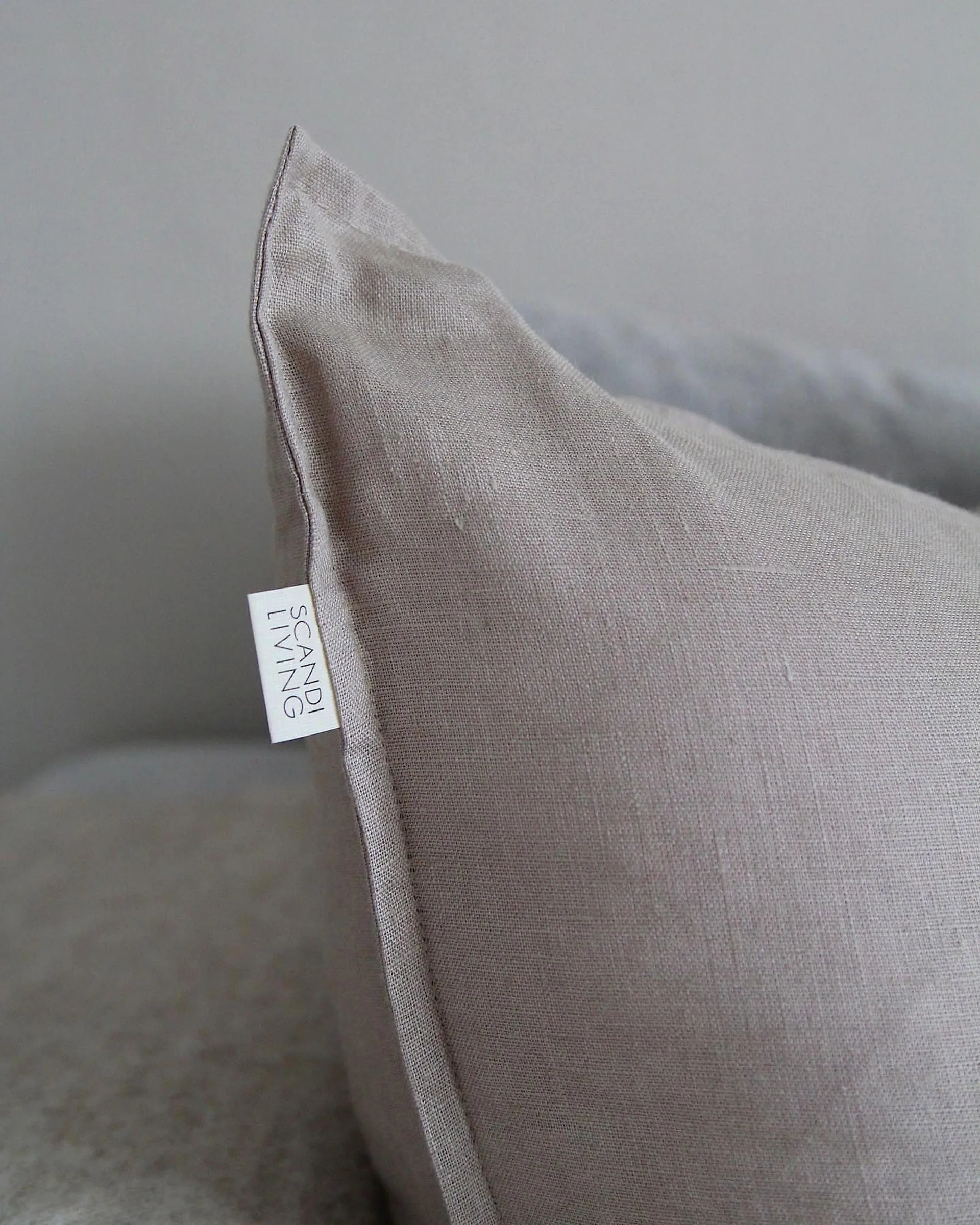 Funda de cojín Calm lino 50x50 cm, Sand  Scandi Living