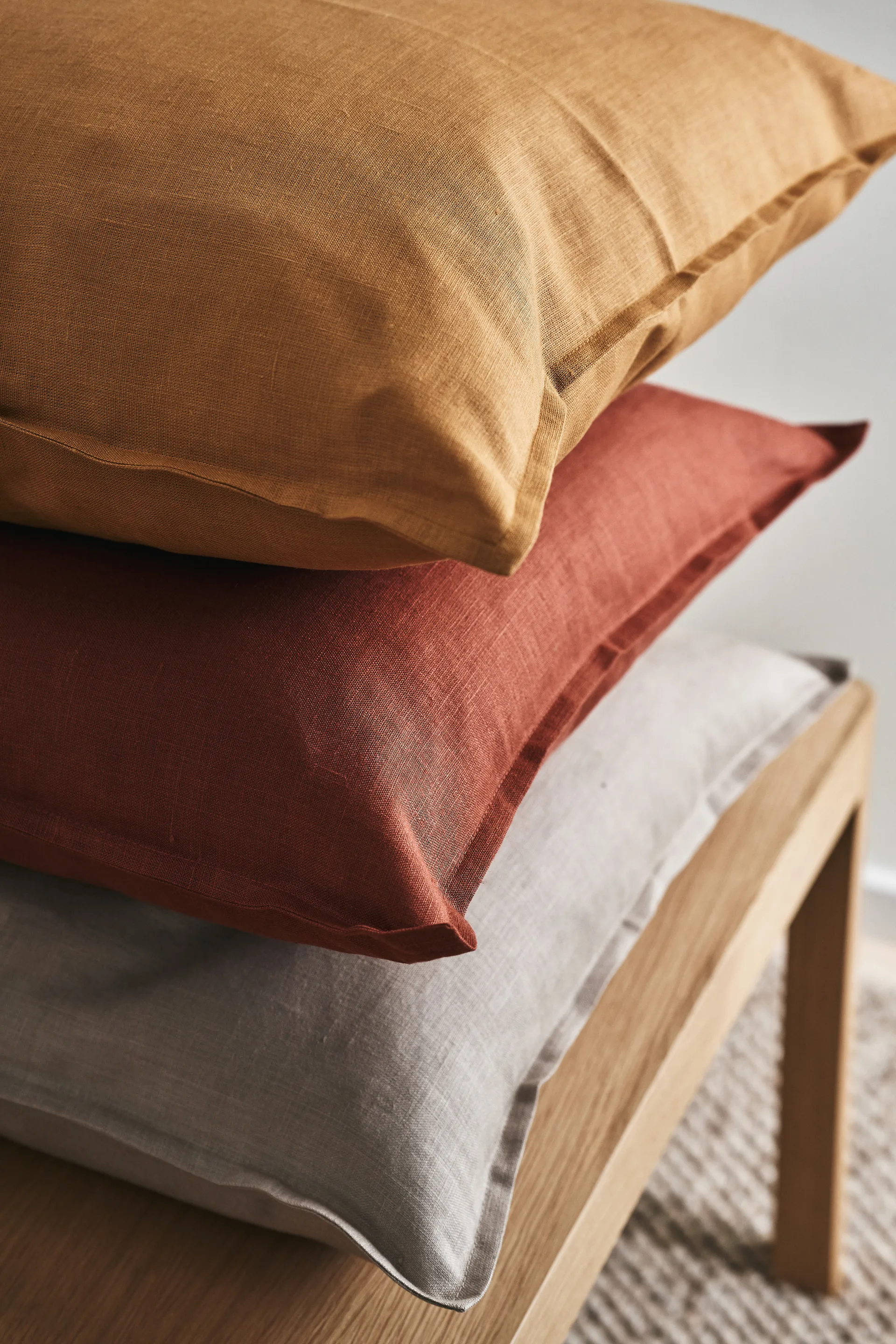 Funda de cojín Calm lino 50x50 cm, Sand  Scandi Living