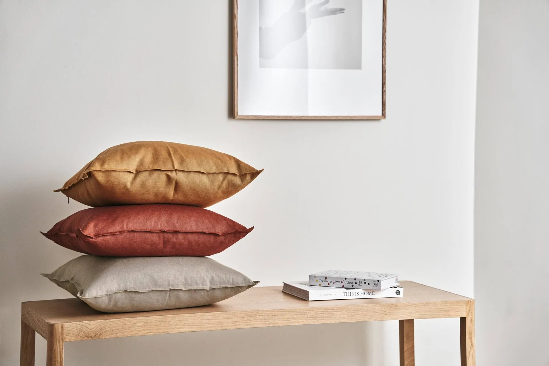 Funda de cojín Calm lino 50x50 cm, Sand  Scandi Living
