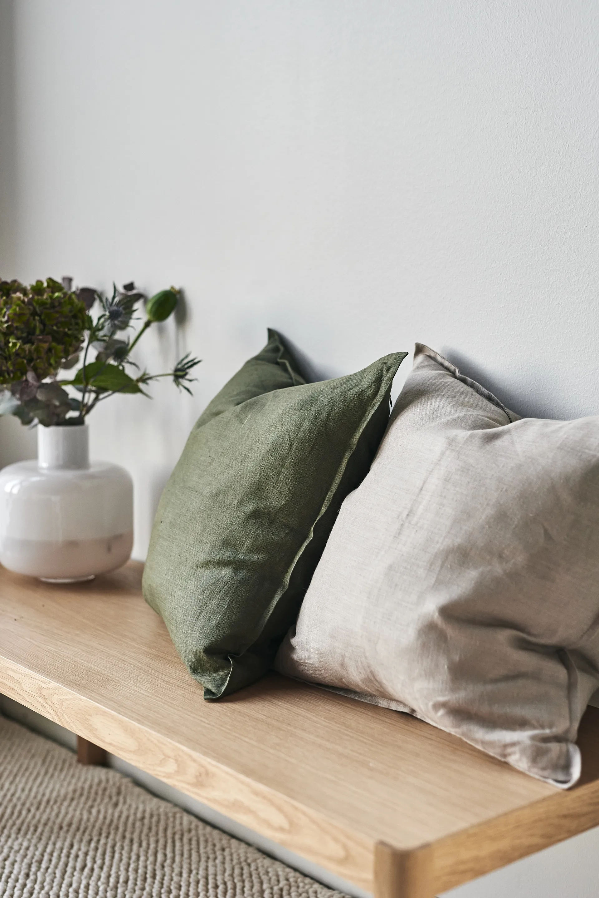 Funda de cojín Calm lino 50x50 cm, Sand  Scandi Living
