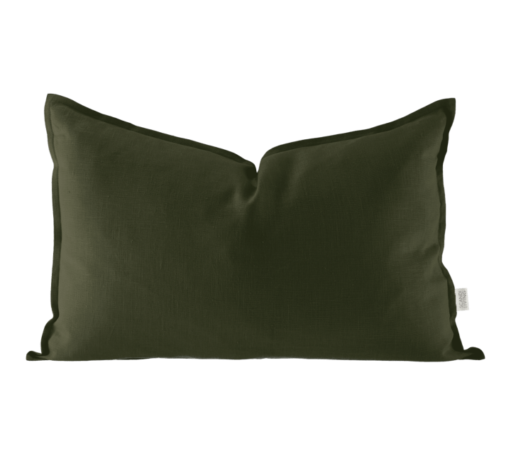 Funda de cojín de lino Calm 40x60 cm - Forest Green - Scandi Living