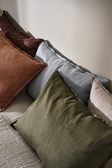Funda de cojín de lino Calm 40x60 cm - Forest Green - Scandi Living