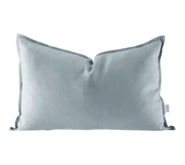 Funda de cojín de lino Calm 40x60 cm - Sky Blue - Scandi Living