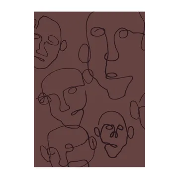 Lámina Audience brun - 50x70 cm - Scandi Living
