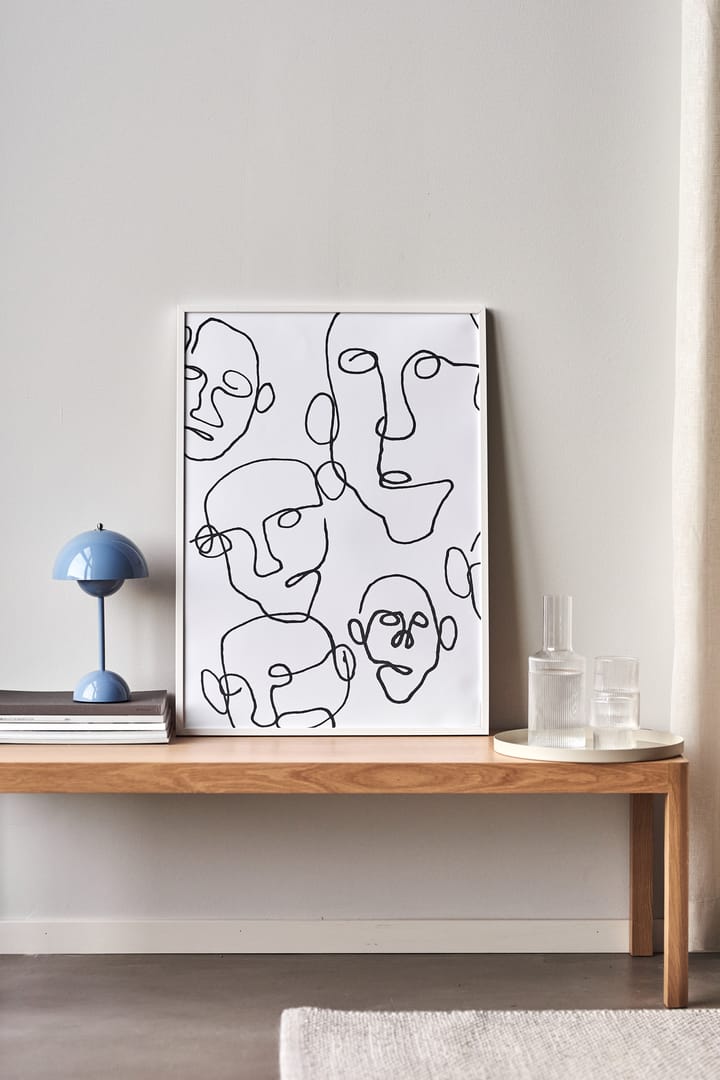 Lámina Audience negro, 50x70 cm Scandi Living