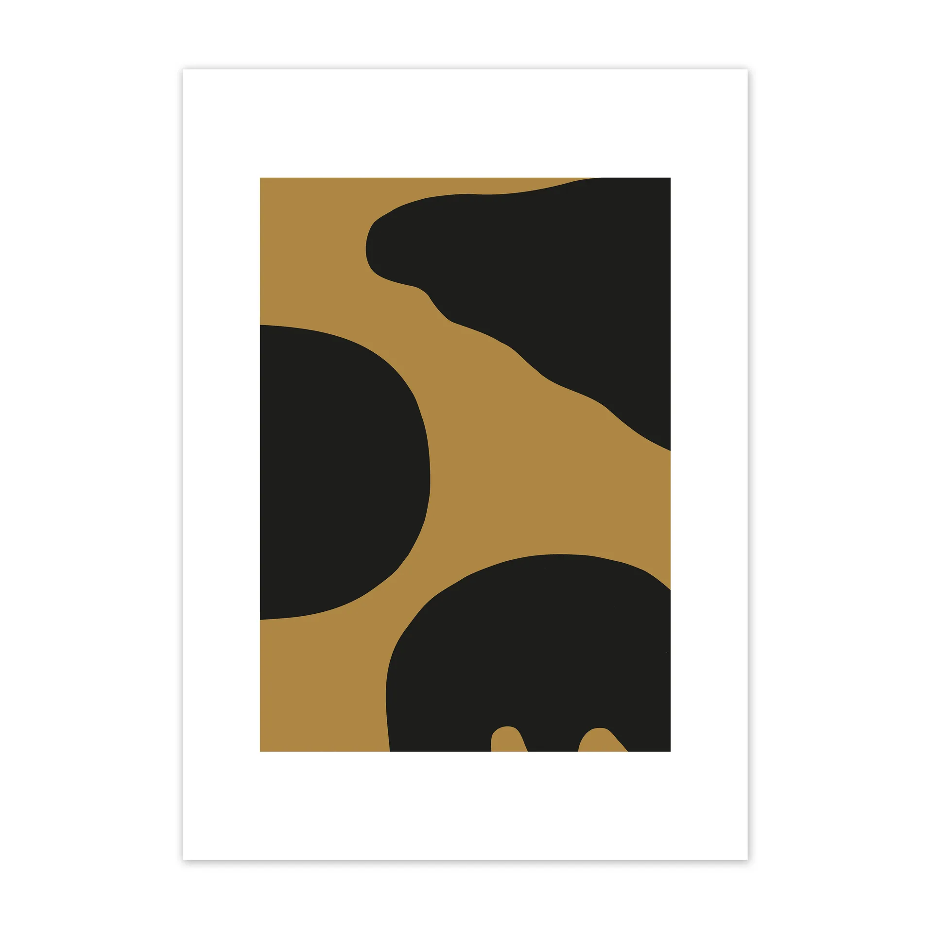 Lámina Contour ocre, 50x70 cm Scandi Living