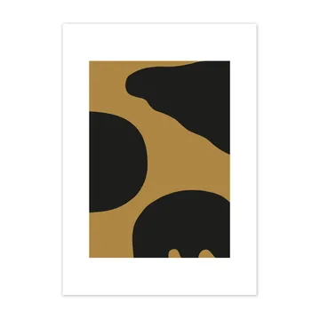 Lámina Contour ocre - 50x70 cm - Scandi Living