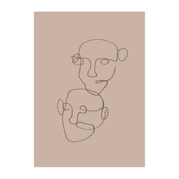 Lámina Figurative beige - 50x70 cm - Scandi Living