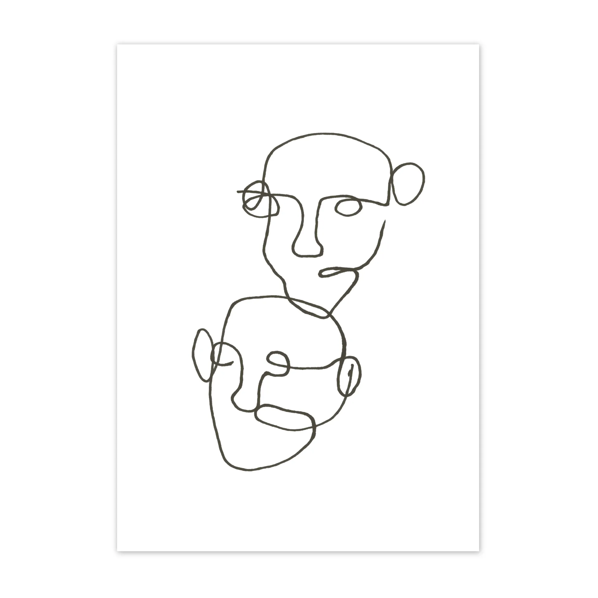 Lámina Figurative negro, 50x70 cm Scandi Living