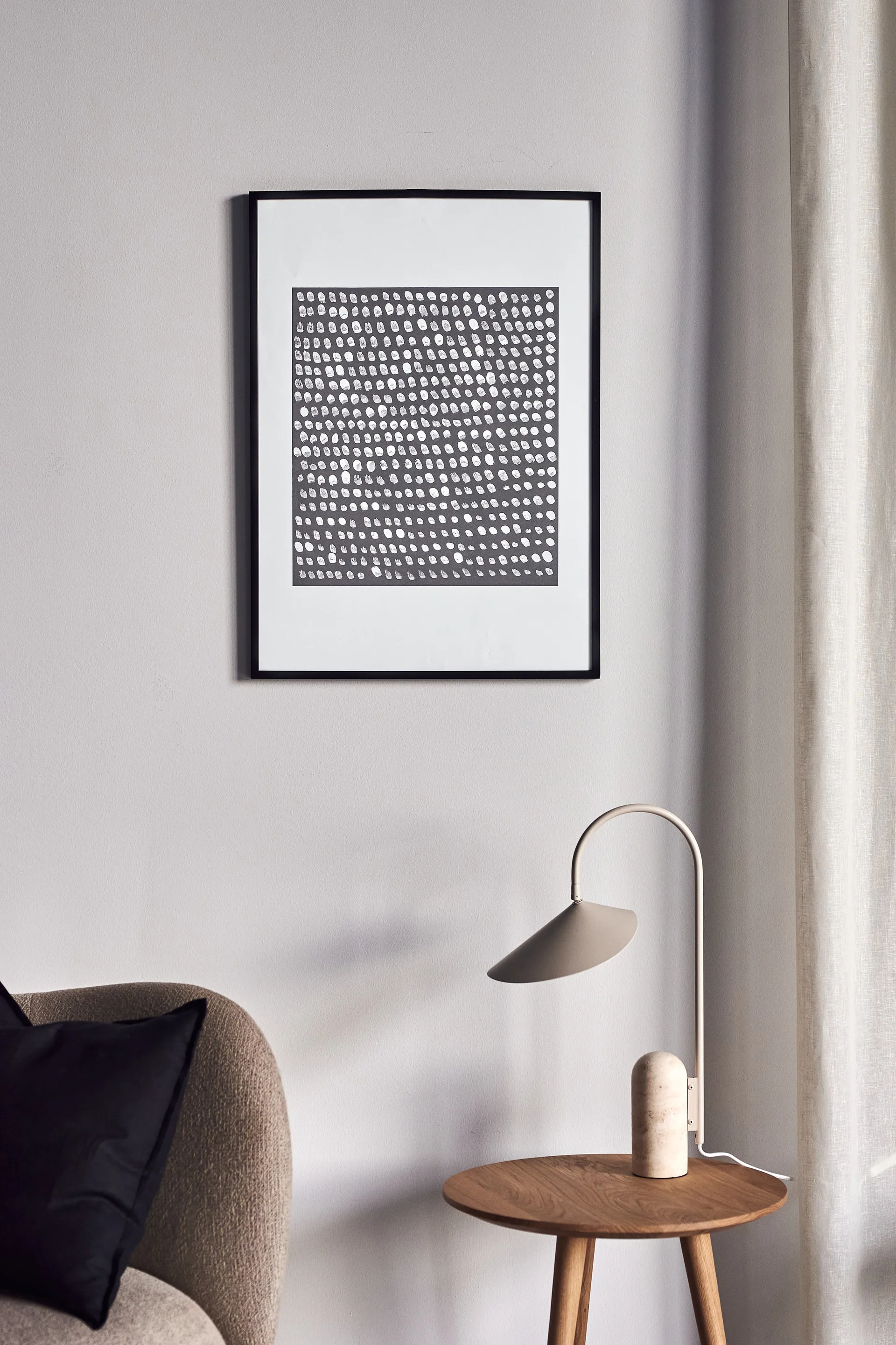Lámina Multitude gris, 50x70 cm Scandi Living