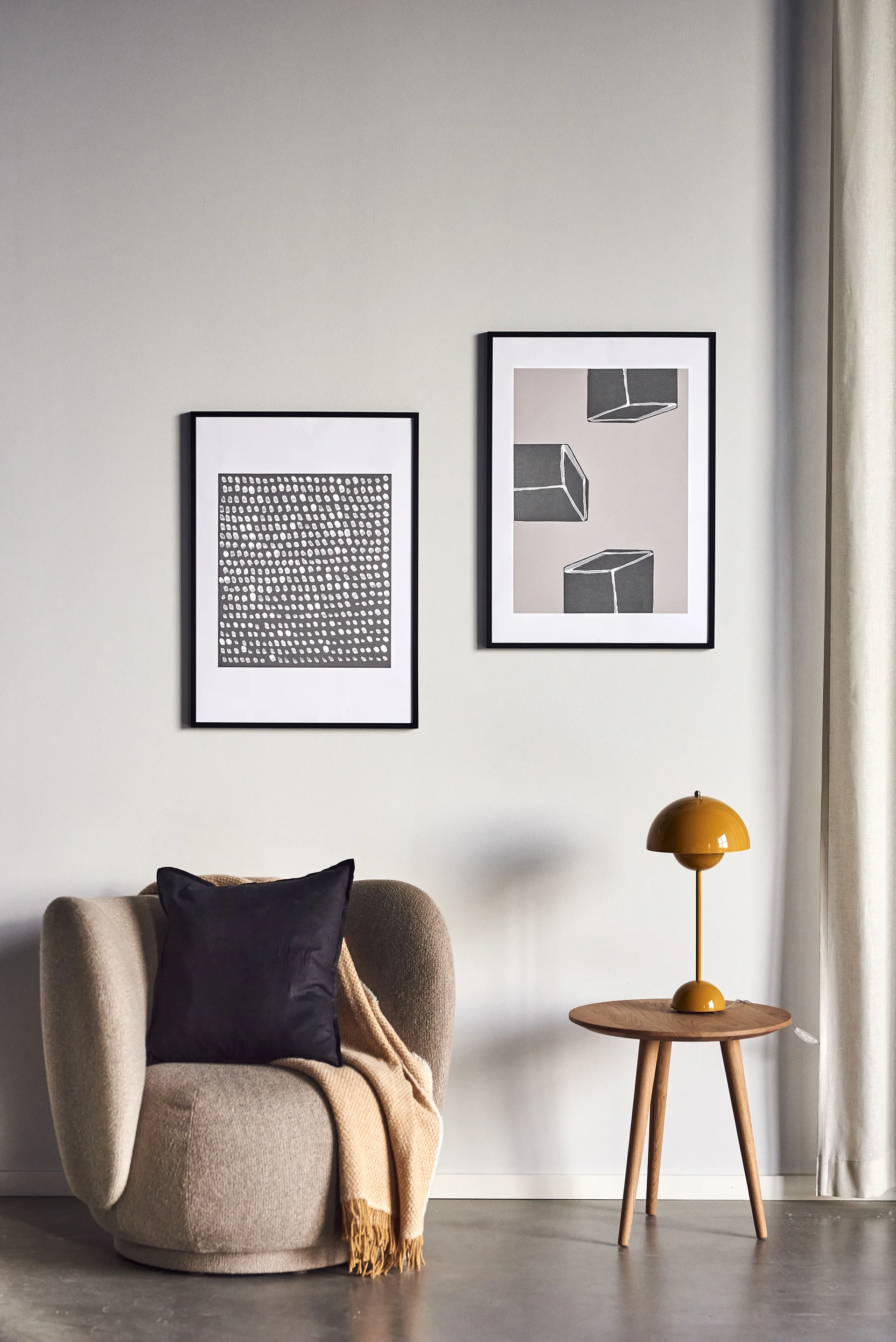 Lámina Multitude gris, 50x70 cm Scandi Living