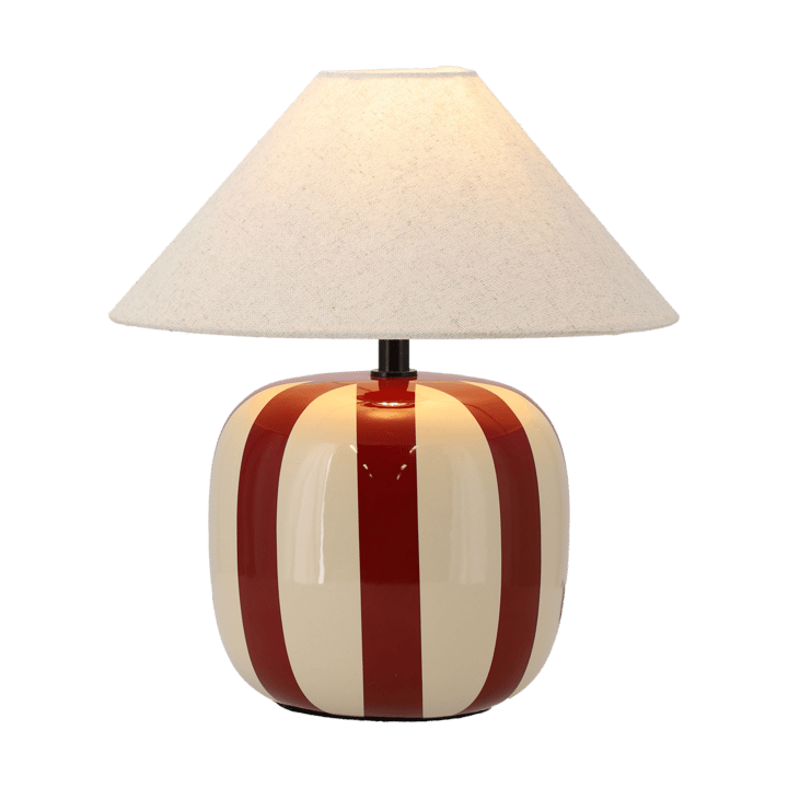 Lámpara de mesa Alvar 31 cm, Rojo óxido Scandi Living