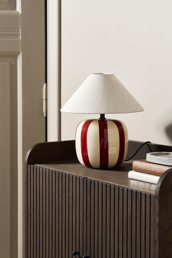 Lámpara de mesa Alvar 31 cm, Rojo óxido Scandi Living