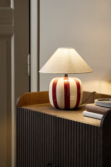 Lámpara de mesa Alvar 31 cm - Rojo óxido - Scandi Living