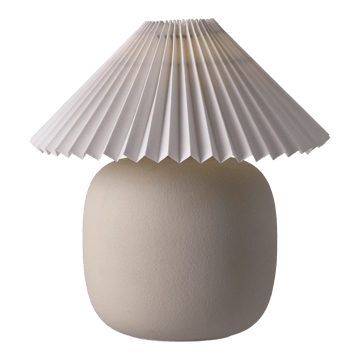 Lámpara de mesa Boulder 29 cm beige-pleated white - undefined - Scandi Living