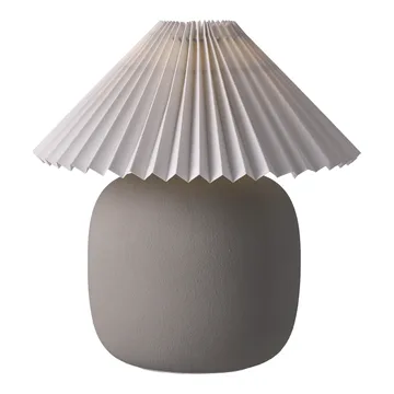 Lámpara de mesa Boulder 29 cm grey-pleated white - Scandi Living