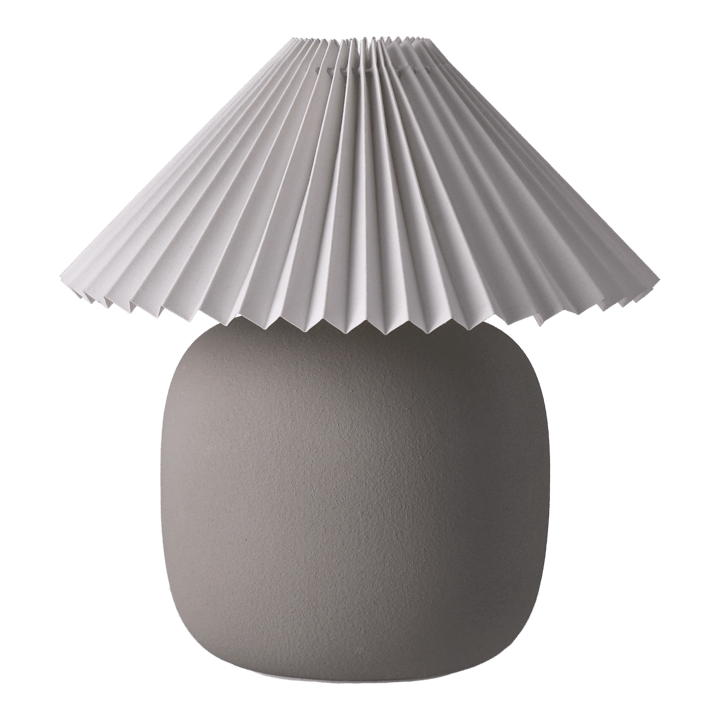 Lámpara de mesa Boulder 29 cm grey-pleated white Scandi Living
