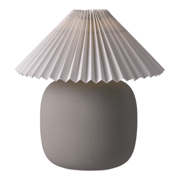 Lámpara de mesa Boulder 29 cm grey-pleated white - undefined - Scandi Living