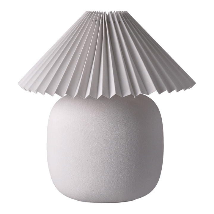 Lámpara de mesa Boulder 29 cm white-pleated white Scandi Living