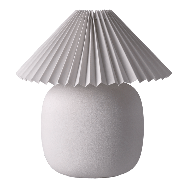 Lámpara de mesa Boulder 29 cm white-pleated white - undefined - Scandi Living