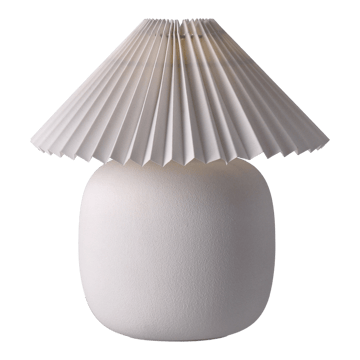 Lámpara de mesa Boulder 29 cm white-pleated white - undefined - Scandi Living
