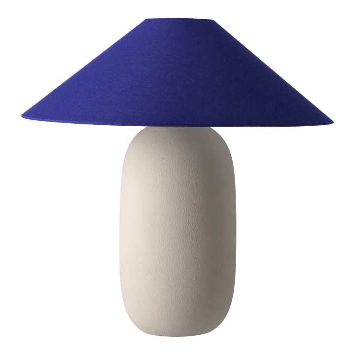 Lámpara de mesa Boulder 48 cm beige-cobolt Scandi Living