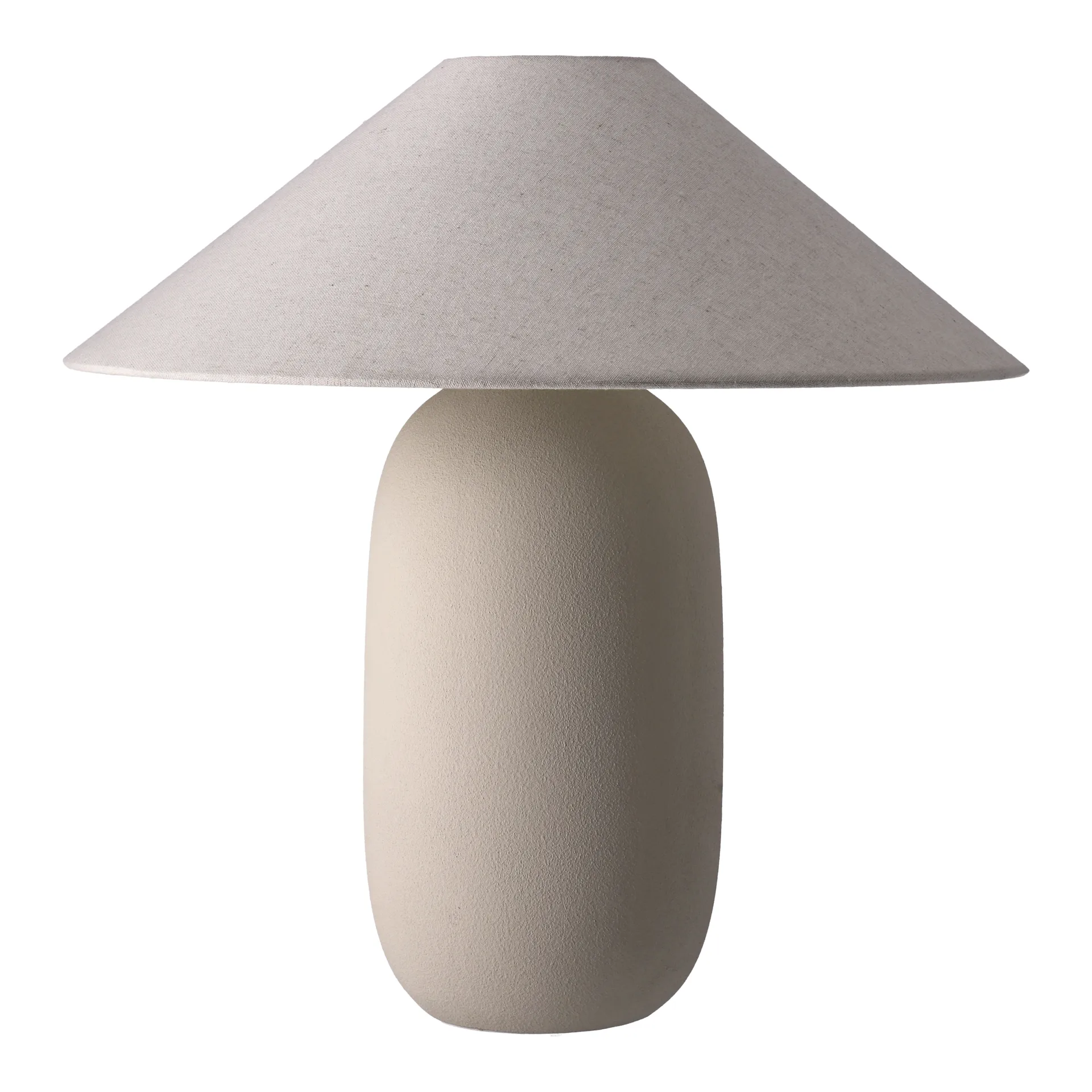 Lámpara de mesa Boulder 48 cm beige-nature,  Scandi Living