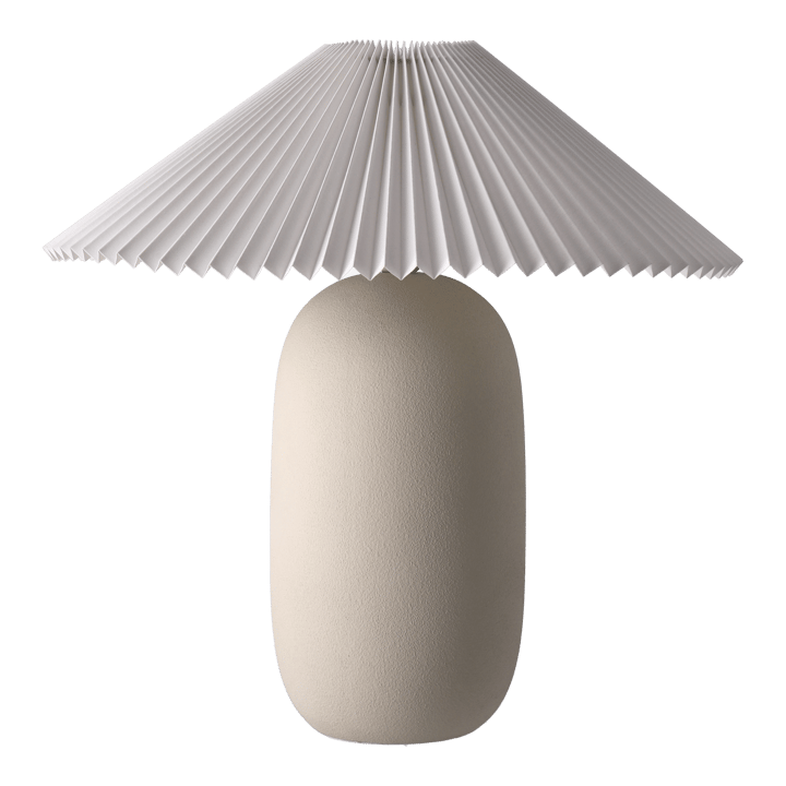 Lámpara de mesa Boulder 48 cm beige-pleated white Scandi Living