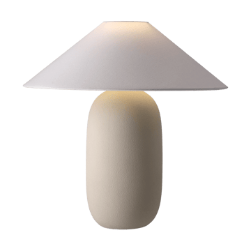 Lámpara de mesa Boulder 48 cm beige-white - Pie de lámpara - Scandi Living