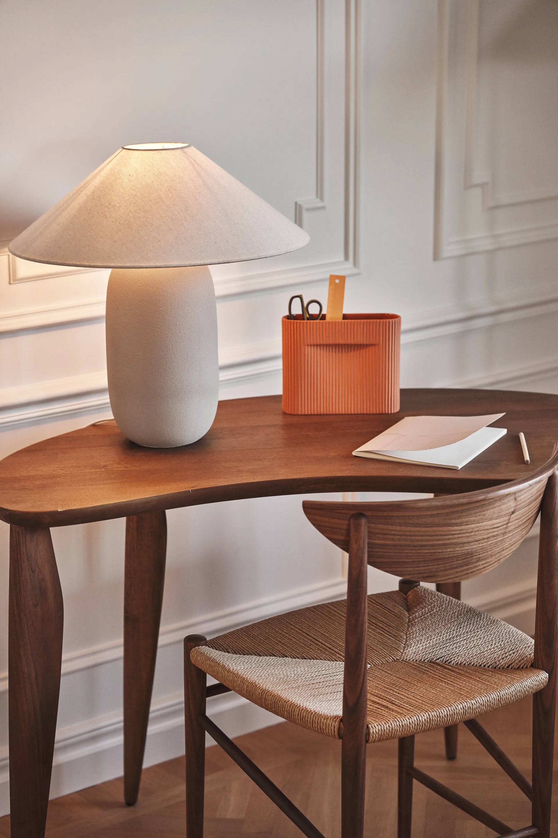 Lámpara de mesa Boulder 48 cm grey-nature Scandi Living