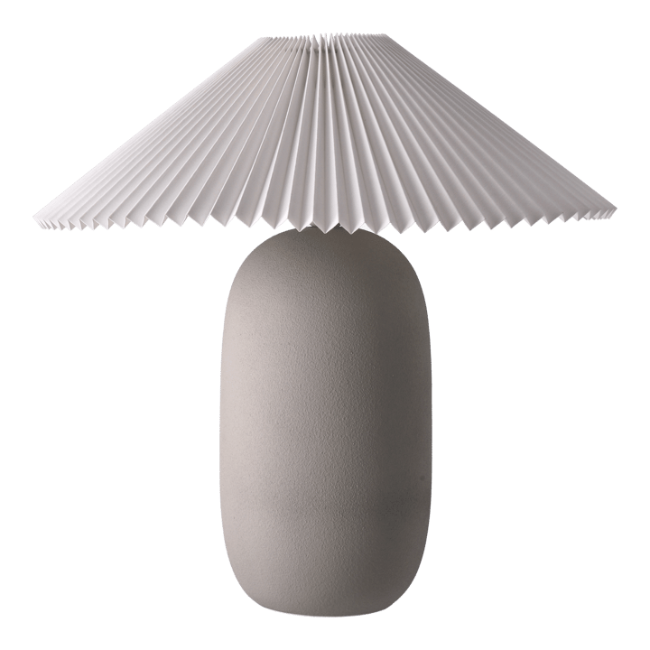 Lámpara de mesa Boulder 48 cm grey-pleated white Scandi Living