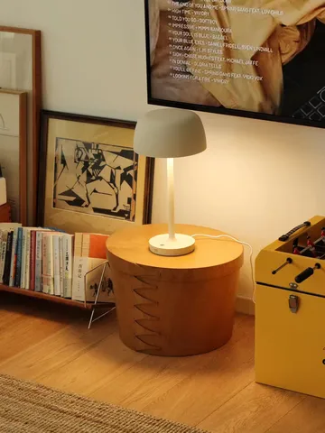 Lámpara de mesa Halo 45,5 cm - Beige - Scandi Living