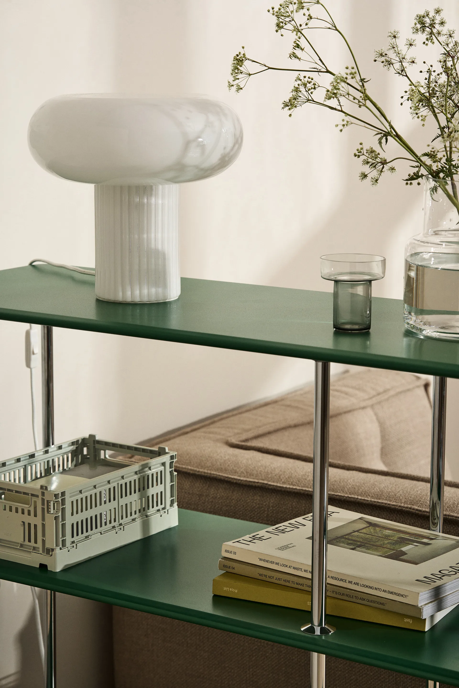 Lámpara de mesa Haven 26 cm, Blanco Scandi Living