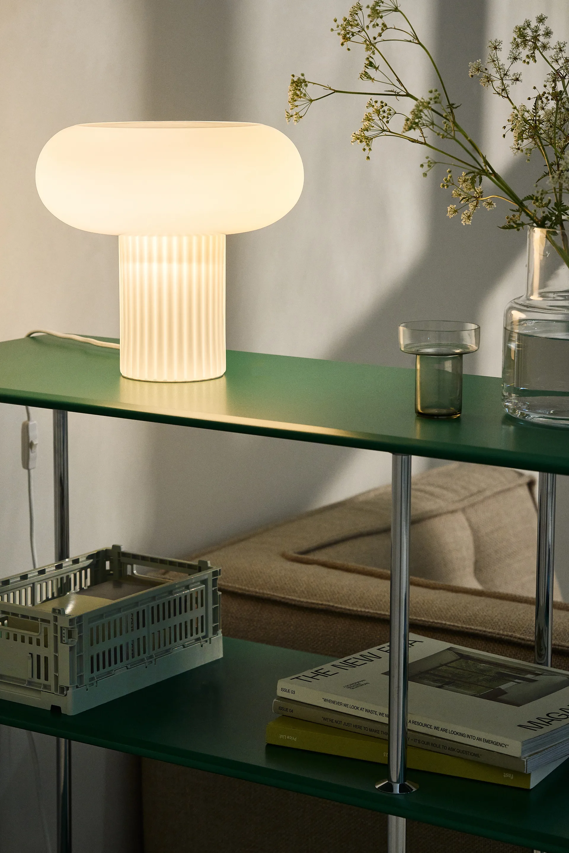 Lámpara de mesa Haven 26 cm, Blanco Scandi Living