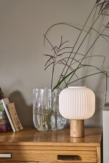 Lámpara de mesa portátil Fair - Vidrio esmerilado-fresno - Scandi Living
