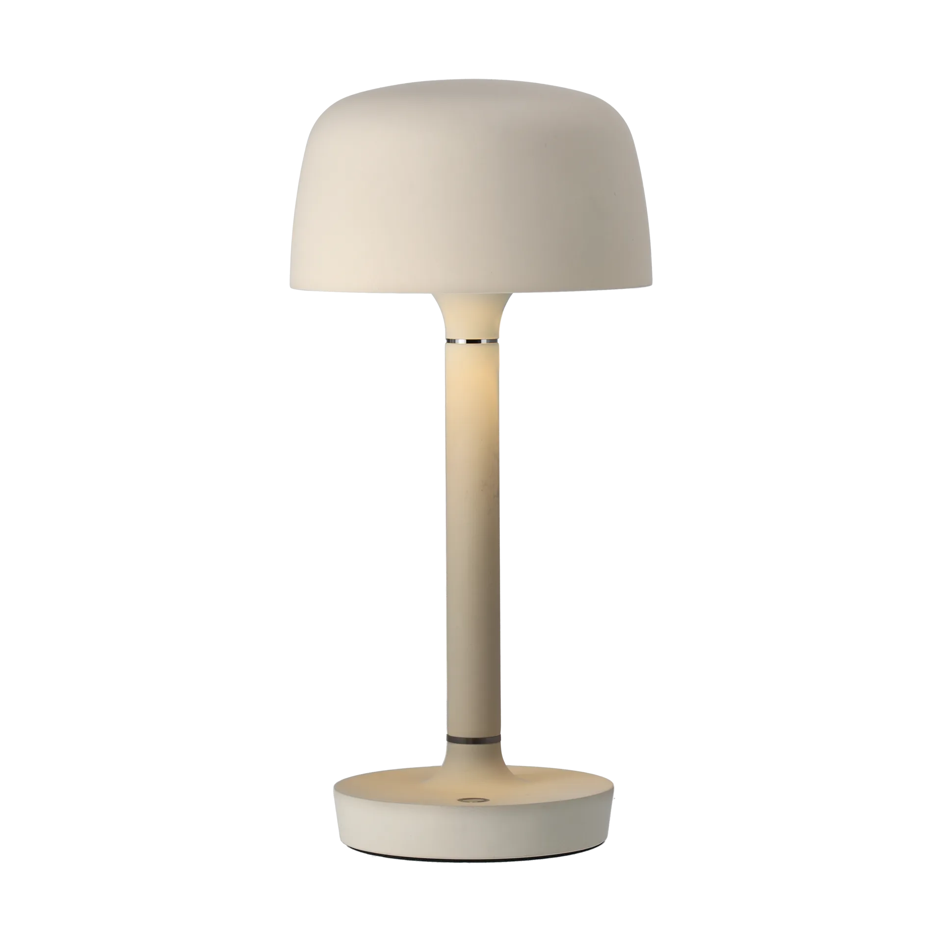 Lámpara de mesa portátil Halo 25,5 cm, Beige Scandi Living