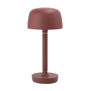 Lámpara de mesa portátil Halo 25,5 cm - Burgundy - Scandi Living